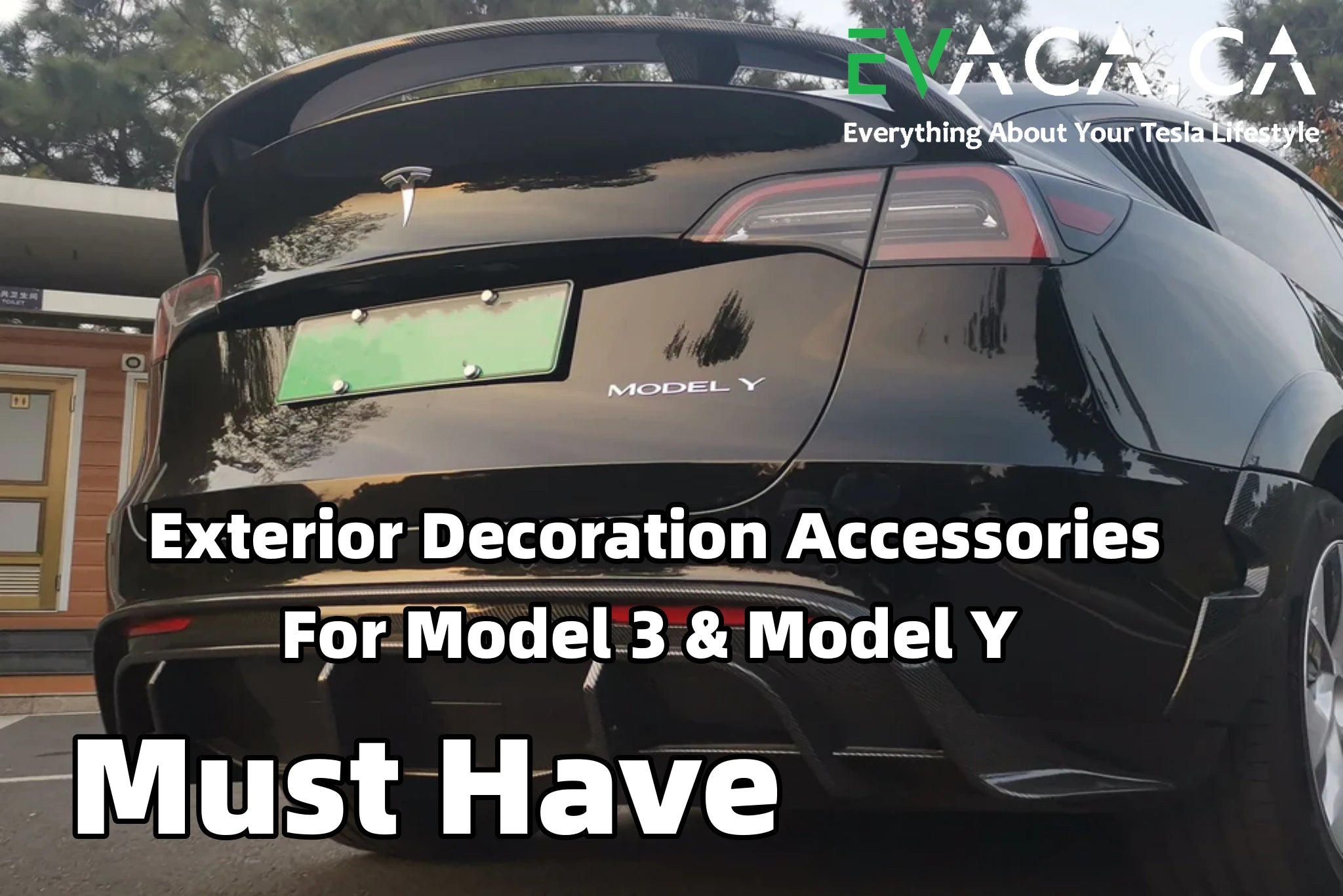 Must-Have Exterior Decoration Accessories for Tesla Model 3