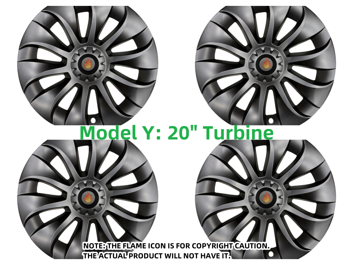 Model Y: Turbine 19"/20" Wheel Rim Protector Cover