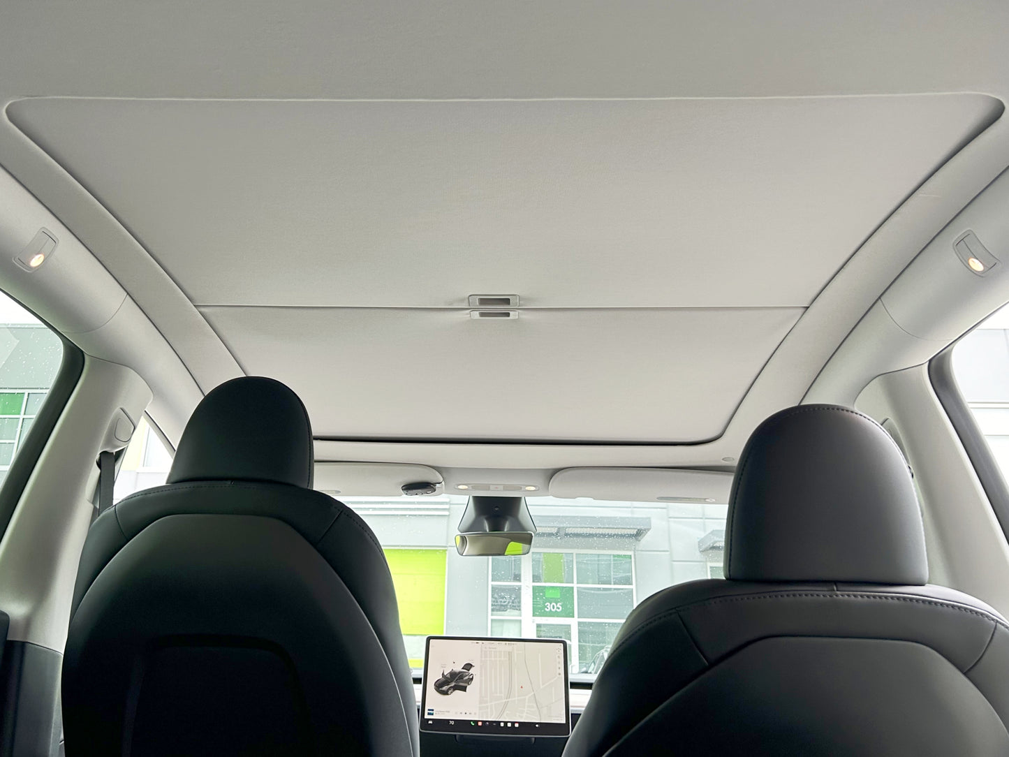 Model Y: Retractable Glass Roof Sunshade