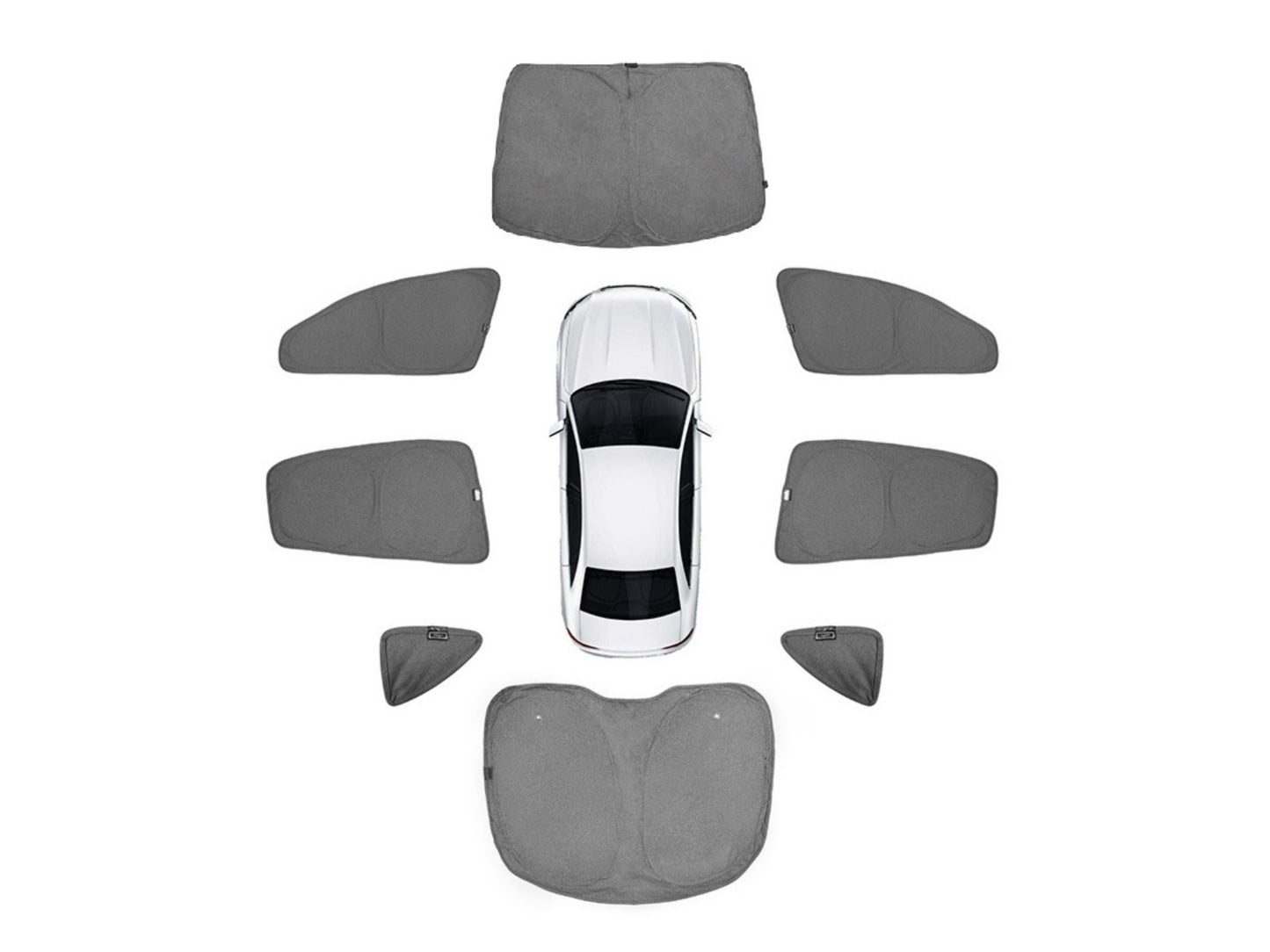 Modèle Y : Pare-soleil occultants pour la confidentialité en plein soleil V2 (7 pièces)