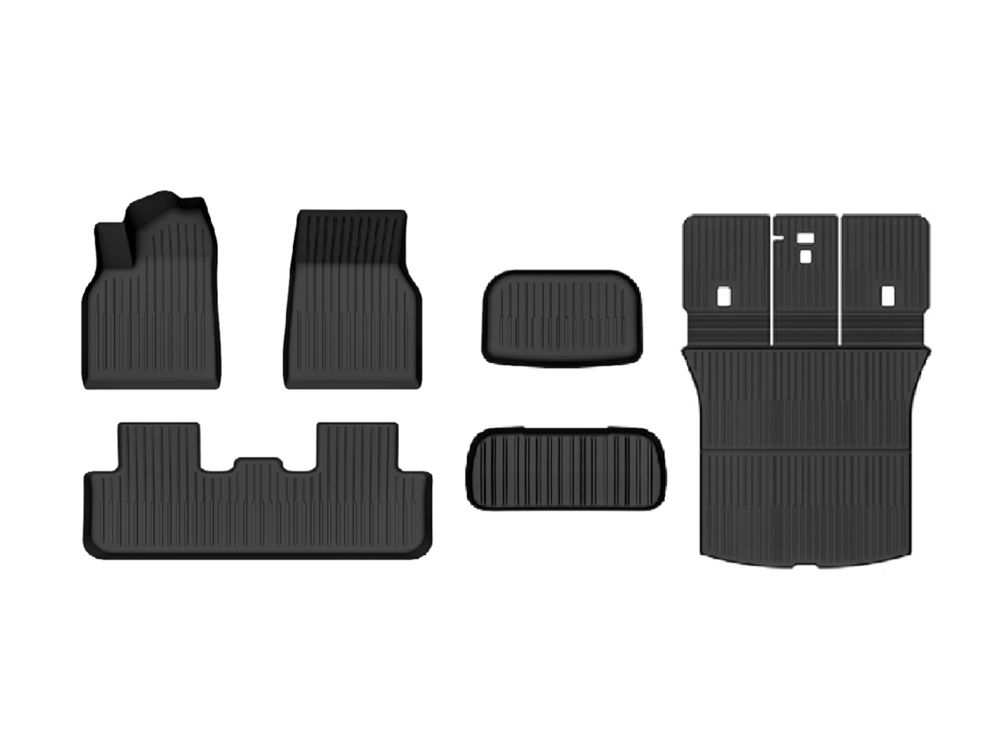 Model Y Juniper 2026+: Full All-weather Floor/Frunk/Trunk Liners Bundle Set (6 PCs) (PARTIAL PRE-ORDER)