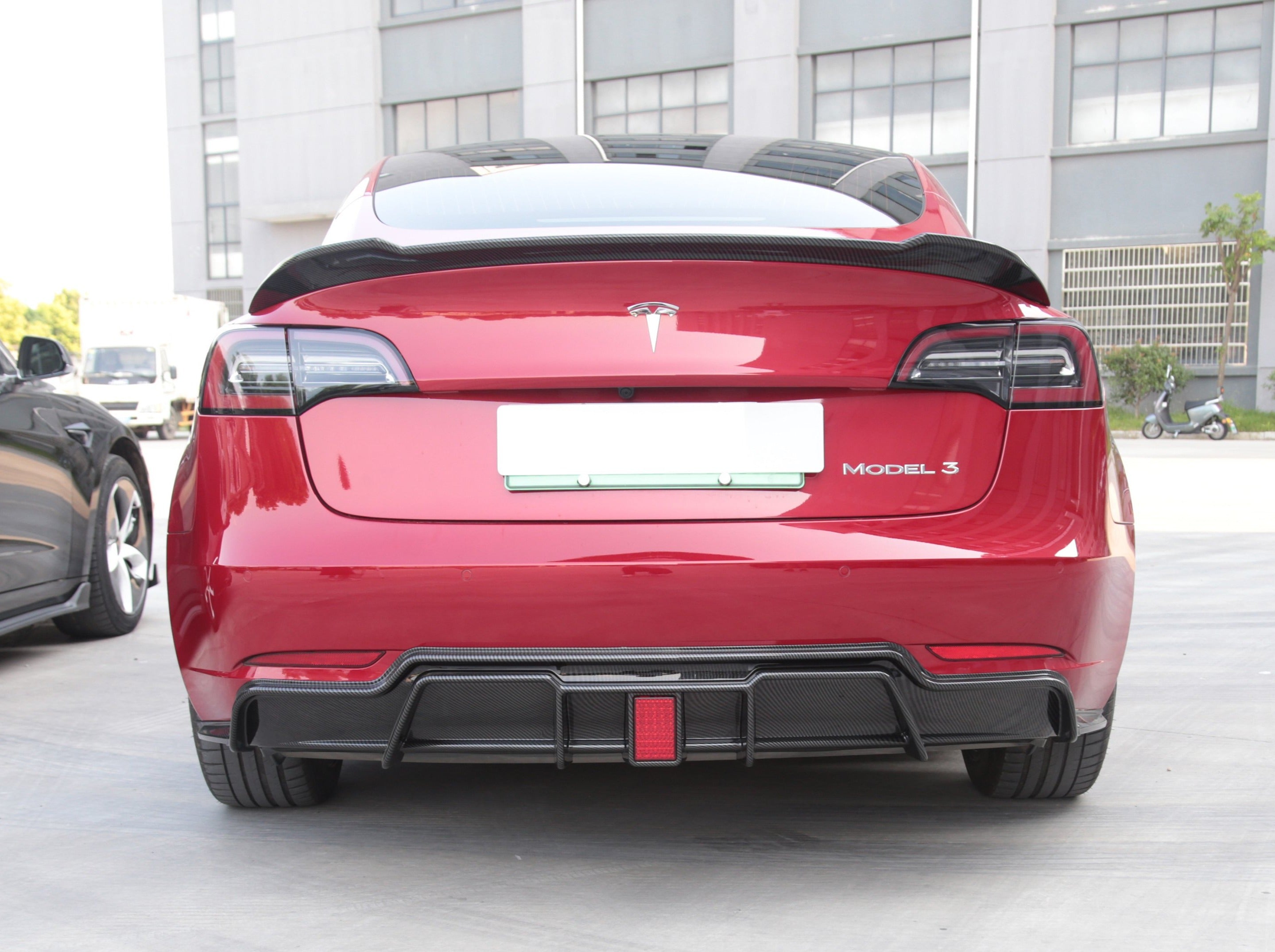 Model 3: Sports Rear Bumper Diffuser and Splitters with Brake