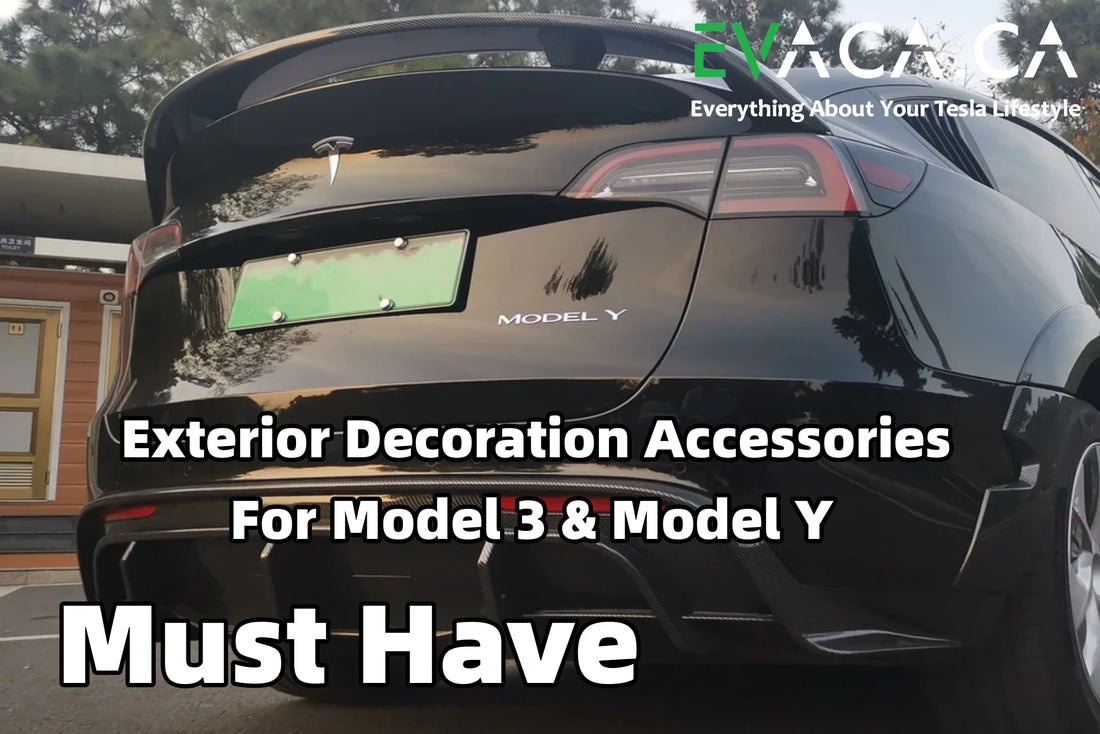 Must-Have Exterior Decoration Accessories for Tesla Model 3 & Model Y –  EVACA, Premium Accessories for Tesla Model 3 & Model Y