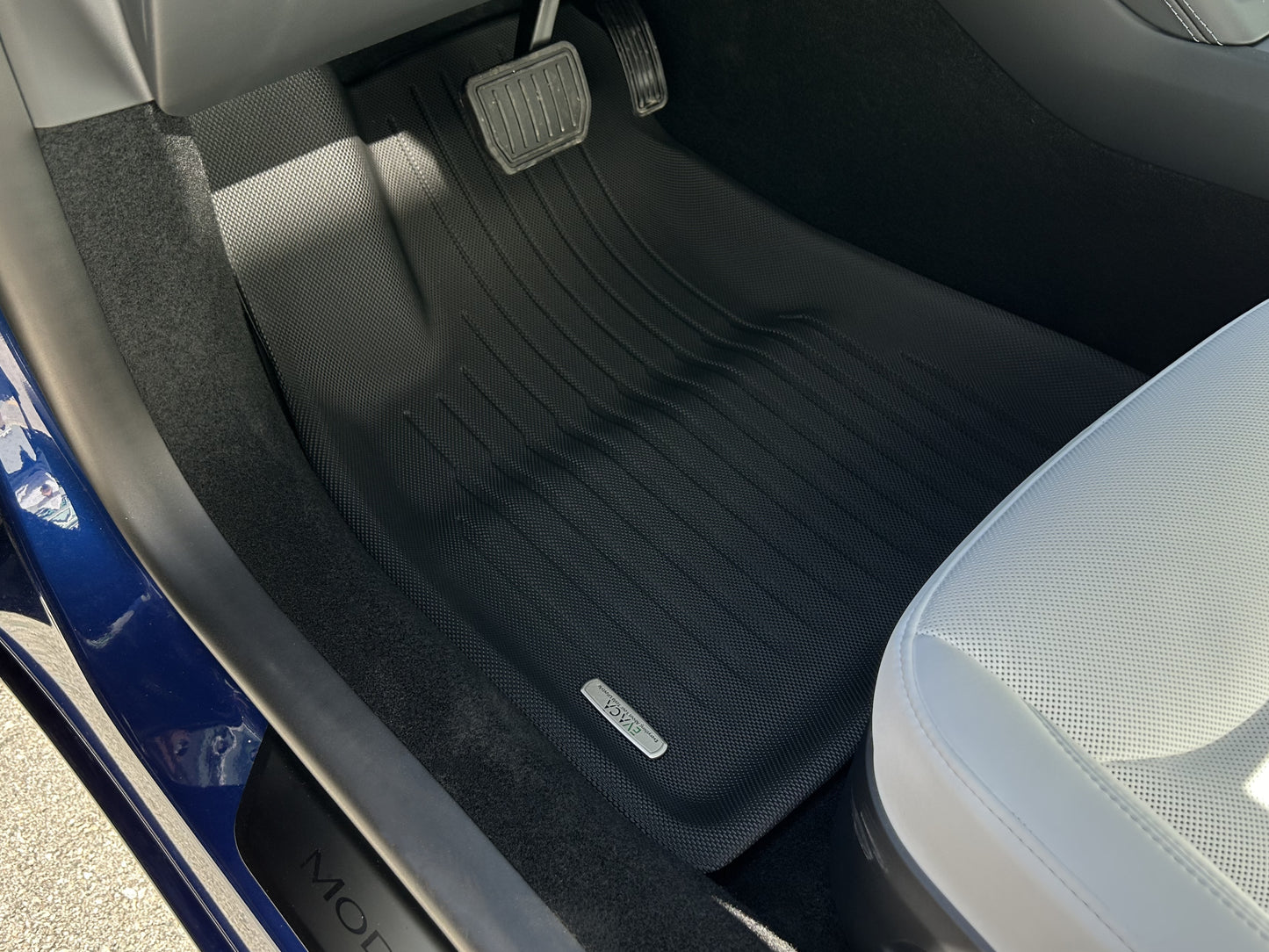 Model 3 Highland 2024-2025: TPE/XPE Full All-weather Floor/Frunk/Trunk Mats Bundle Set (6 PCs)