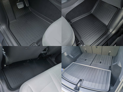 Model Y 7 Seaters: Full All-weather Floor/Frunk/Trunk Mats Bundle Set Bundle Set (9 PCs)