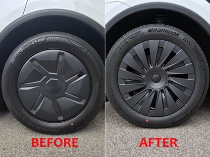 Model Y Standard RWD 2026+: Aero Turbine 18" Full Wheel Rim Protector Cover (4 PCs)