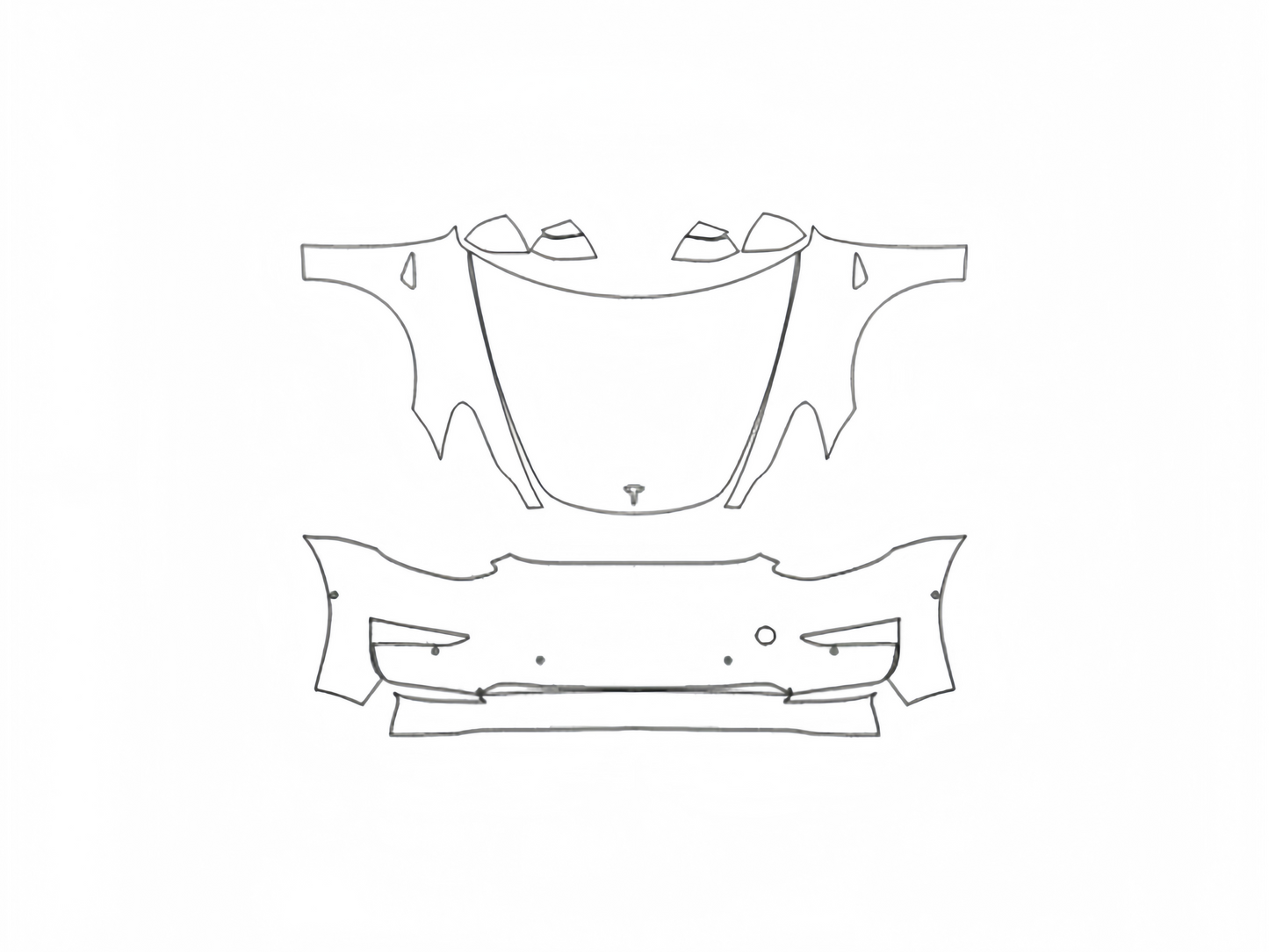 Modèle S/3/X/Y : Film de protection de peinture à couverture complète/moitié 