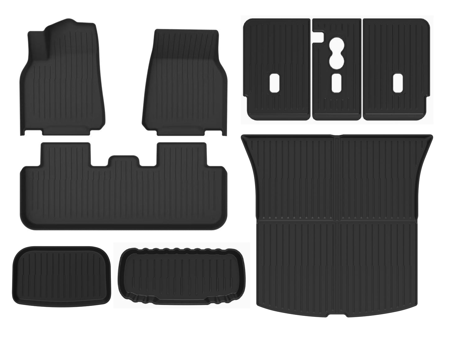 Model Y Juniper 2026+: Full All-weather Floor/Frunk/Trunk Liners Bundle Set