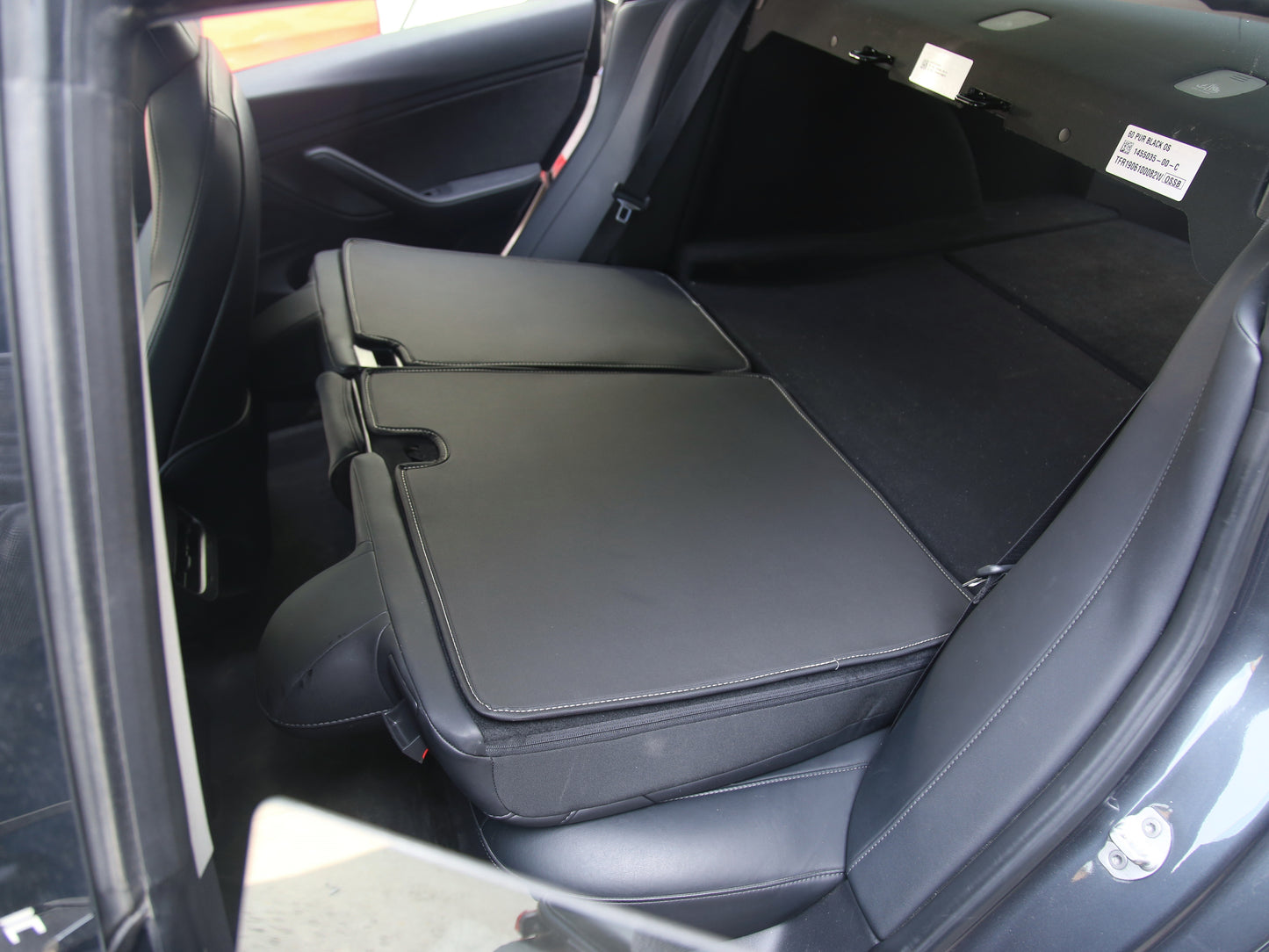 Model 3 2017-2023: PU Leather Rear Backseat Cover Mats (2 PCs)