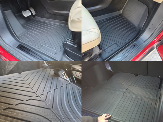 Model X 2022-2024: All-weather Floor/Trunk Mats Bundle Set (4 PCs)