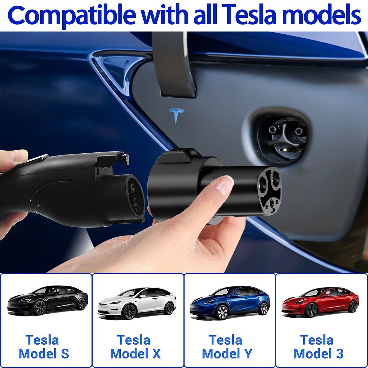 Model S/3/X/Y: SAE J1772 To Tesla Charging Adapter