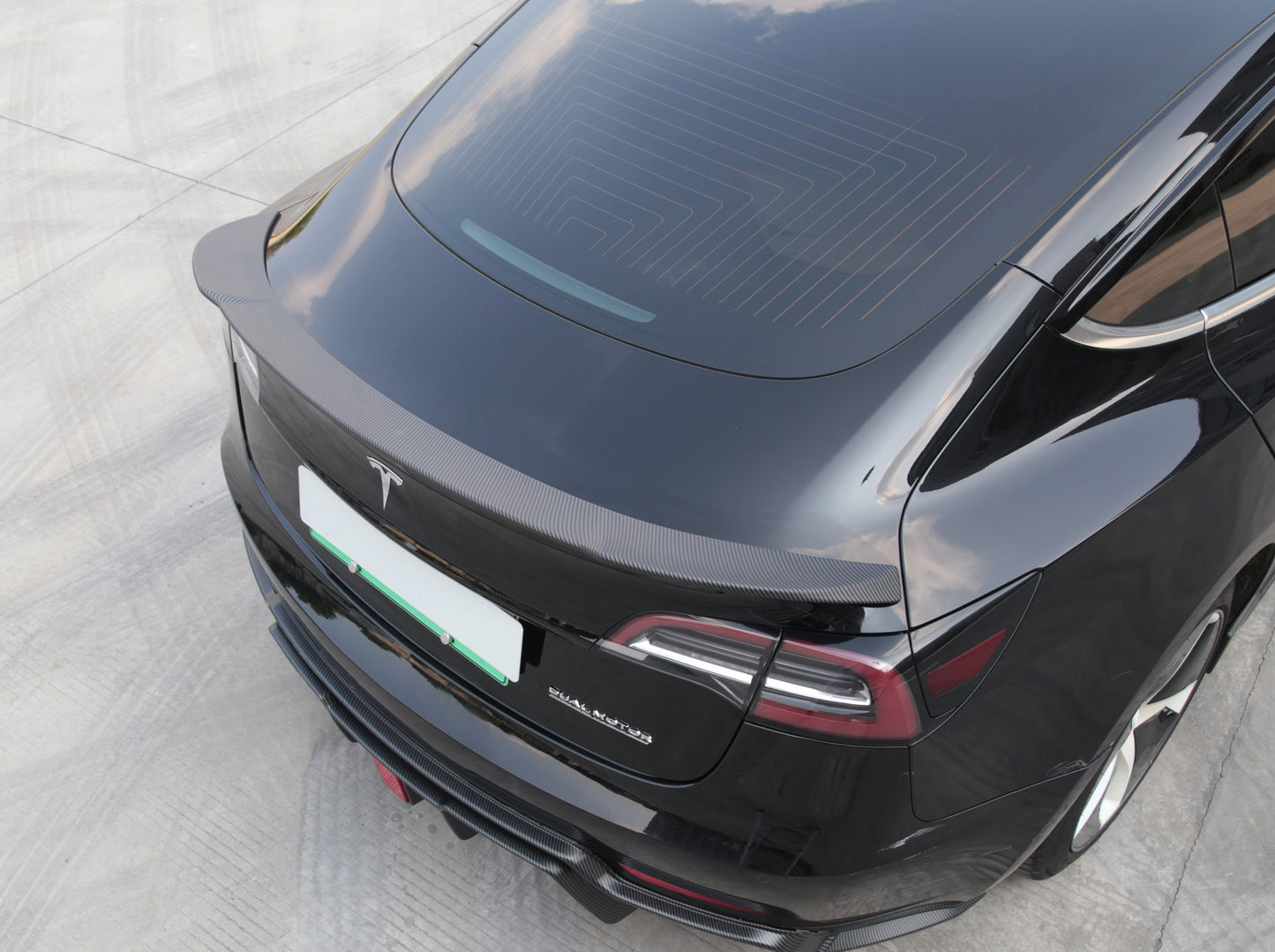 Model 3: Sports Spoiler Wing (ABS+coating)