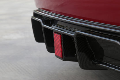 Model 3: Sports Rear Bumper Diffuser and Splitters with Brake Lights (3 PCs)