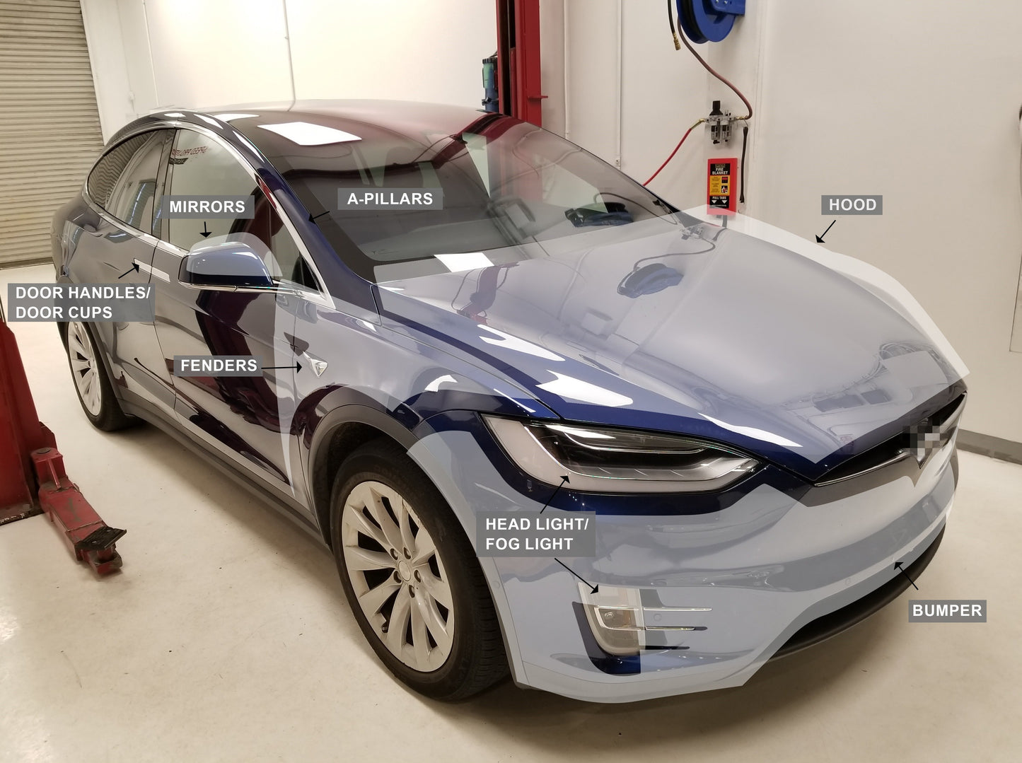 Covering ou Film de Protection transparent sur cette Tesla model 3  Performance, ce client a choisi Gloss Obsession et notre film XPEL - Gloss  Obsession